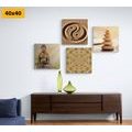 CANVAS PRINT SET IN FENG SHUI STYLE - SET OF PICTURES - PICTURES