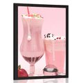 POSTER PINK MILKSHAKE - WITH A KITCHEN MOTIF - POSTERS