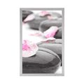 POSTER WELLNESS STONES WITH PETALS - FENG SHUI - POSTERS