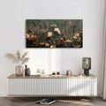 WANDBILD VINTAGE BLUMEN-ELEGANZ - BILDER BLUMEN - BILDER