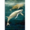 CANVAS PRINT A WHALE IN THE OCEAN - PICTURES UNDERWATER WORLD - PICTURES