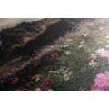 CANVAS PRINT MEADOW OF BLOOMING FLOWERS - PICTURES OF NATURE AND LANDSCAPE - PICTURES