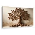 WANDBILD LEBENSBAUM MIT BLÄTTERN UND WURZELN - BILDER - 🔥 TOTALAUSVERKAUF
