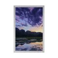 AFFICHE COUCHER DE SOLEIL ROMANTIQUE DANS LES MONTAGNES - NATURE - AFFICHES