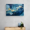CANVAS PRINT BLUE MARBLE - MARBLE PICTURES - PICTURES