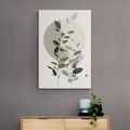 CANVAS PRINT MINIMALIST PLANTS IN BOHO STYLE - PICTURES OF TREES AND LEAVES - PICTURES