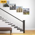 CANVAS PRINT SET HISTORICAL MONUMENTS - SET OF PICTURES - PICTURES