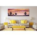 CANVAS PRINT OIL PAINTING OF A LAVENDER FIELD - ABSTRACT PICTURES - PICTURES