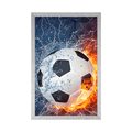 PLAGÁT FUTBALOVÁ LOPTA - ŠPORT A ZÁĽUBY - PLAGÁTY