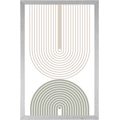 PLAGÁT MINIMALISTICKÉ DÚHY MID-CENTURY - MOTÍVY Z NAŠEJ DIELNE - PLAGÁTY