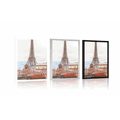 POSTER VIEW OF THE EIFFEL TOWER FROM A STREET OF PARIS - CITIES - POSTERS