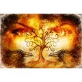 SELF ADHESIVE WALLPAPER TREE OF LIFE WITH RAVENS - SELF-ADHESIVE WALLPAPERS - WALLPAPERS