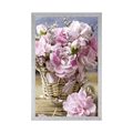 POSTER PINK CARNATION IN A VINTAGE TOUCH - VASES - POSTERS