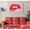 CANVAS PRINT POP ART LIPS - POP ART PICTURES - PICTURES