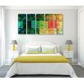 5-PIECE CANVAS PRINT COLORFUL FINE ART - ABSTRACT PICTURES{% if product.category.pathNames[0] != product.category.name %} - PICTURES{% endif %}