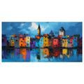 SLIKA ČAROLIJA VEČERNJEG GRADA - ŠARENE KUĆE - SLIKE