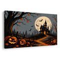 WANDBILD SPUKHAUS UNTER DEM VOLLMOND - HALLOWEEN- UND HORROR-BILDER - BILDER