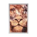 AFFICHE VISAGE DE LION - LES ANIMAUX - AFFICHES