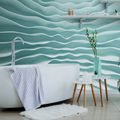 SELF ADHESIVE WALLPAPER WITH AN ORIGAMI THEME IN TURQUOISE COLOR - SELF-ADHESIVE WALLPAPERS{% if product.category.pathNames[0] != product.category.name %} - WALLPAPERS{% endif %}