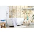 WALLPAPER ABSTRACT FLOWERS ON MARBLE - WALLPAPERS - 🔥 TOTAL SALE 🔥