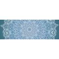 CANVAS PRINT MEDITATIONAL MANDALA ON A BLUE BACKGROUND - PICTURES FENG SHUI - PICTURES