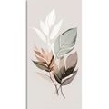 CANVAS PRINT LEAVES WITH A TOUCH OF MINIMALISM - PICTURES OF TREES AND LEAVES - PICTURES