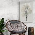 CANVAS PRINT MINIMALISTIC TREE - PICTURES OF TREES AND LEAVES - PICTURES