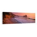 WANDBILD ROMANTISCHER ABEND AM MEER - BILDER VON SONNENAUFGANG UND SONNENUNTERGANG - BILDER