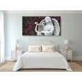 CANVAS PRINT ANGEL PLAYING THE HARP - PICTURES OF ANGELS - PICTURES