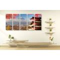 5-PIECE CANVAS PRINT AUTUMN IN JAPAN - PICTURES OF CITIES - PICTURES