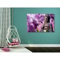 WANDBILD FRIEDLICHER BUDDHA - BILDER MIT FENG SHUI-MOTIVEN - BILDER