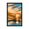 POSTER DROP OF WATER ON A GOLDEN FEATHER - STILL LIFE - POSTERS