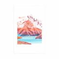 AFFICHE AVEC MONTURE BEAU PAYSAGE DE MONTAGNE - NATURE - AFFICHES