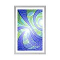 POSTER WITH MOUNT FRACTAL ABSTRACTION - ABSTRACT AND PATTERNED - POSTERS