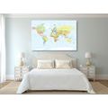 CANVAS PRINT CLASSIC MAP - PICTURES OF MAPS - PICTURES