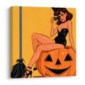OBRAZ ČARODĚJKA S MASKOU - HALLOWEENSKÉ A HOROROVÉ OBRAZY - OBRAZY