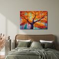 OBRAZ BAREVNÝ STROM ŽIVOTA V PODZIMU - OBRAZY STROMY ŽIVOTA - OBRAZY