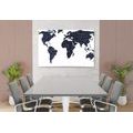 CANVAS PRINT WORLD MAP - PICTURES OF MAPS - PICTURES