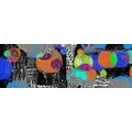 CANVAS PRINT ABSTRACT COMPOSITION - POP ART PICTURES - PICTURES