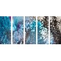 5-PIECE CANVAS PRINT ABSTRACTION FROM WATERCOLOR COLORS - ABSTRACT PICTURES{% if product.category.pathNames[0] != product.category.name %} - PICTURES{% endif %}