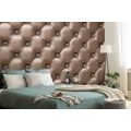 WALLPAPER ELEGANCE OF LEATHER IN COPPER COLOR - WALLPAPERS WITH IMITATION OF LEATHER - WALLPAPERS