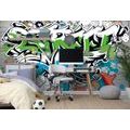 SELF ADHESIVE WALLPAPER CHEERFUL STREET ART INSCRIPTION WITH SPRAYS - SELF-ADHESIVE WALLPAPERS - WALLPAPERS