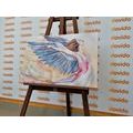 CANVAS PRINT FREE ANGEL WITH PURPLE WINGS - PICTURES OF ANGELS - PICTURES