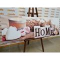 CANVAS PRINT STILL LIFE WITH THE INSCRIPTION HOME - PICTURES WITH INSCRIPTIONS AND QUOTES - PICTURES