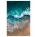 OBRAZ TYRKYSOVÁ VLNA NA PLÁŽI - OBRAZY MOŘE A PLÁŽ - OBRAZY