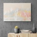 IMPRESSION SUR TOILE CHÂTEAU DANS UN PAYSAGE PASTEL - IMPRESSION SUR TOILE DE NATURE ET PAYSAGE - IMPRESSION SUR TOILE