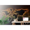 SELF ADHESIVE WALLPAPER MAP WITH AN ORIGINAL BACKGROUND - SELF-ADHESIVE WALLPAPERS - WALLPAPERS