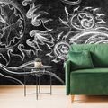 SELF ADHESIVE WALLPAPER BLACK AND WHITE UNUSUAL DRAWING - SELF-ADHESIVE WALLPAPERS - WALLPAPERS