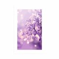 AFFICHE AVEC MONTURE FLEUR DE LILAS VIOLET - FLEURS - AFFICHES