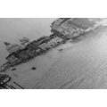 CANVAS PRINT FAMOUS CANAL IN VENICE IN BLACK AND WHITE - BLACK AND WHITE PICTURES - PICTURES